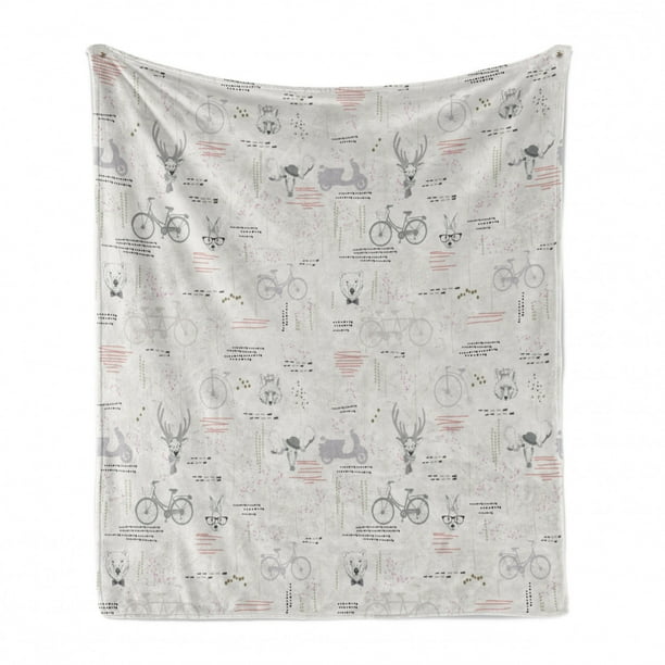 Vermilion Pale Grey Minimalist Pattern with Trees Foliage Deer Rabbit Fox Bear 50 x 60 Cozy Plush for Indoor and Outdoor Use Ambesonne Indie Soft Flannel Fleece Throw Blanket Vermilion Pale Grey Minimalist Pattern with Trees Foliage Deer Rabbit Fox Bear 50 x 60 Cozy Plush for Indoor and Outdoor Use Ambesonne Indie Soft Flannel Fleece Throw Blanket